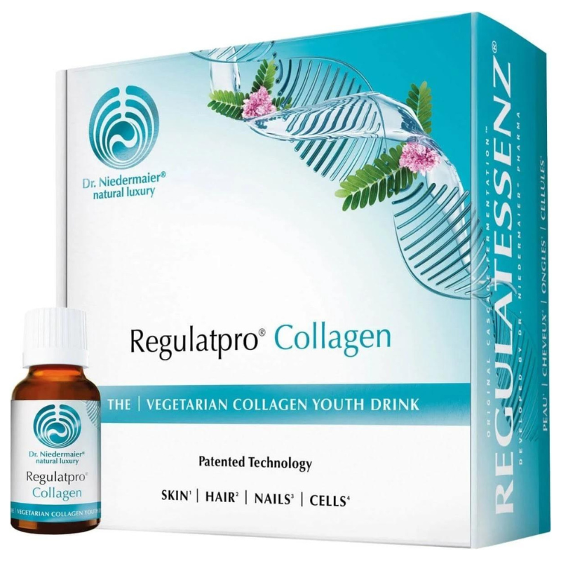 Regulatpro Collagen von Dr. Niedermaier: Vegetarisches Kollagen-Getränk für Haut, Haare, Nägel und Zellen.