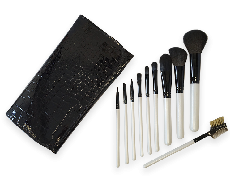 Set de pinceaux de maquillage 10 pièces