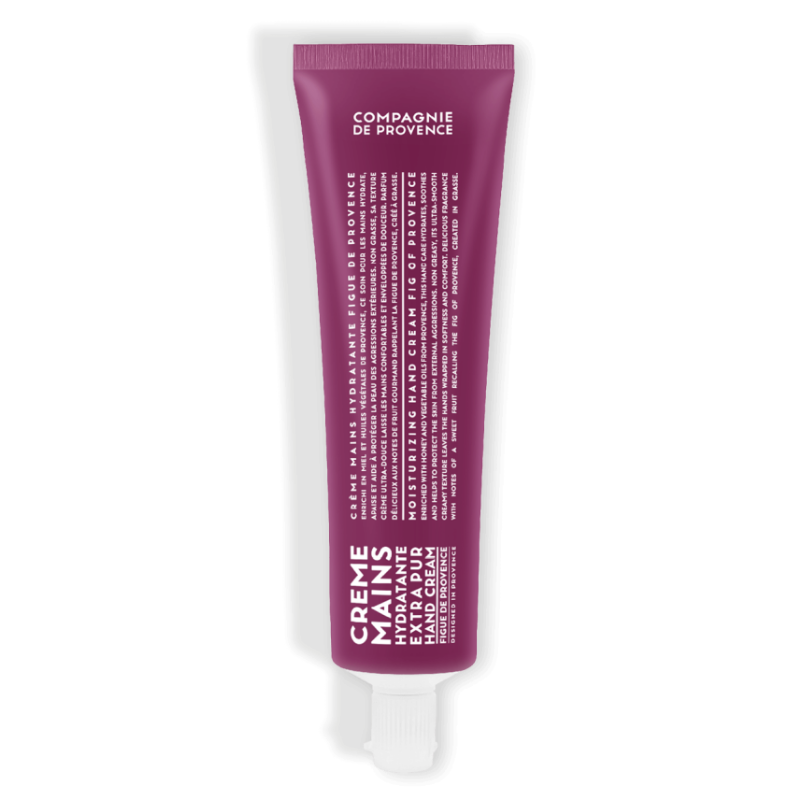 Handcreme 100ml von Compagnie de Provence in einer lila Tube mit weißer Schrift.