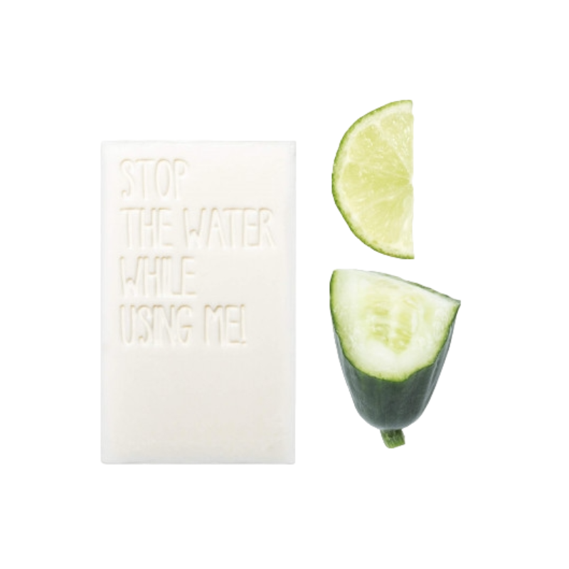 STOP-THE-WATER-WHILE-USING-ME-ALL-NATURAL-CUCUMBER-LIME-BAR-SOAP Savon Bar Naturel au Concombre et à la Lime