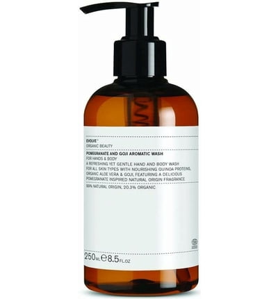 42B8878C-29E4-44E0-9BC6-4BA275FD164A Flasche mit Bio-Hand- und Körperwaschmittel, 250 ml, mit Spenderpumpe.