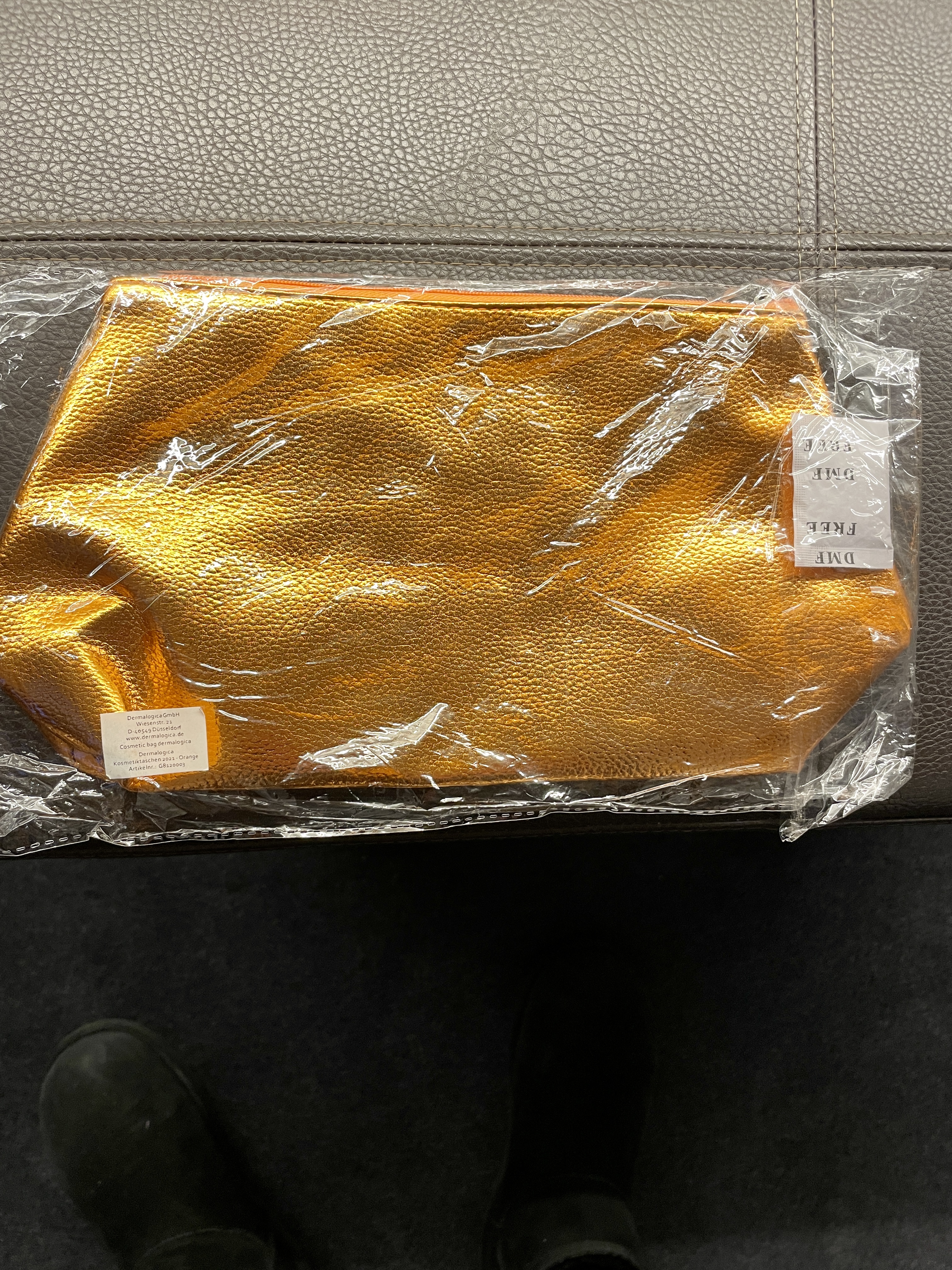 Sac de beauté Dermalogica orange