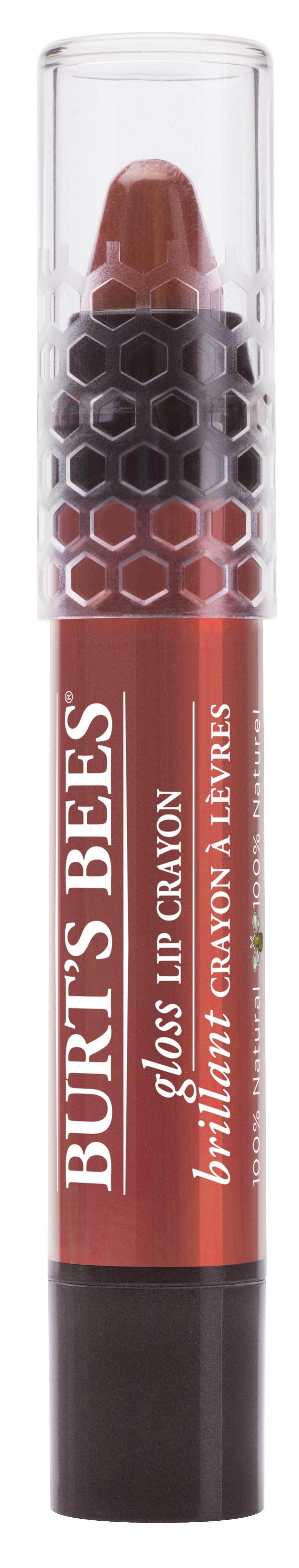 image_110377_1 Burt's Bees Lip Crayon in roter Verpackung mit transparentem Deckel.